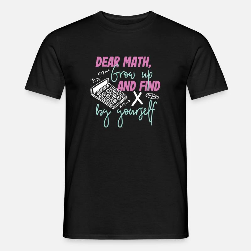 Math math gift girl - Men’s T-shirt - black