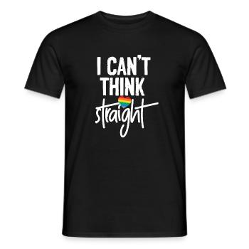 Cadeau de pensée gay - T-shirt homme - noir - Devant - AI Model Male 178 light (178cm)