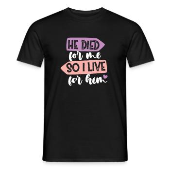 Jesus Gott Geschenkidee Weihnachten - Männer T-Shirt - Schwarz - Vorne - AI Model Male 178 light (178cm)