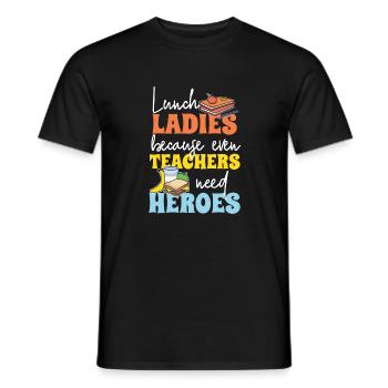 Cafeteria Kantine Lunch Lady Geschenk - Männer T-Shirt - Schwarz - Vorne - AI Model Male 178 light (178cm)