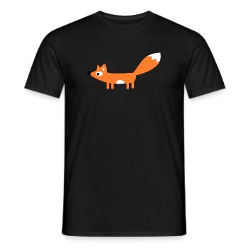 Renard - T-shirt homme - noir - Devant - AI Model Male 178 light (178cm)