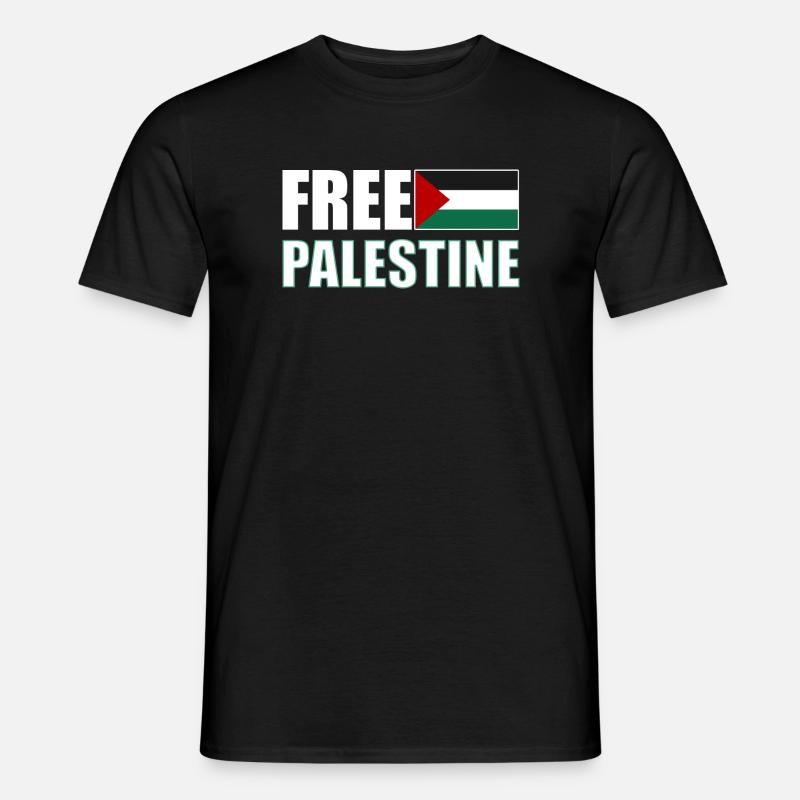 Free Palestine - Männer T-Shirt - Schwarz