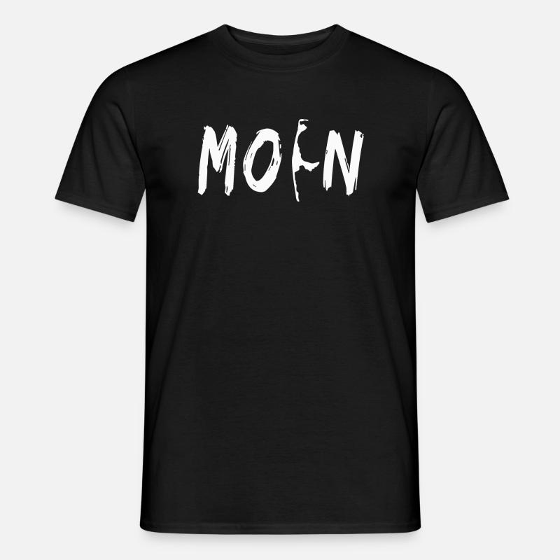 Moin Sylt - Männer T-Shirt - Schwarz
