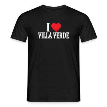 t-shirt Io amo Villa Verde t-shirt Sardaigne - T-shirt homme - noir - Devant - AI Model Male 178 light (178cm)