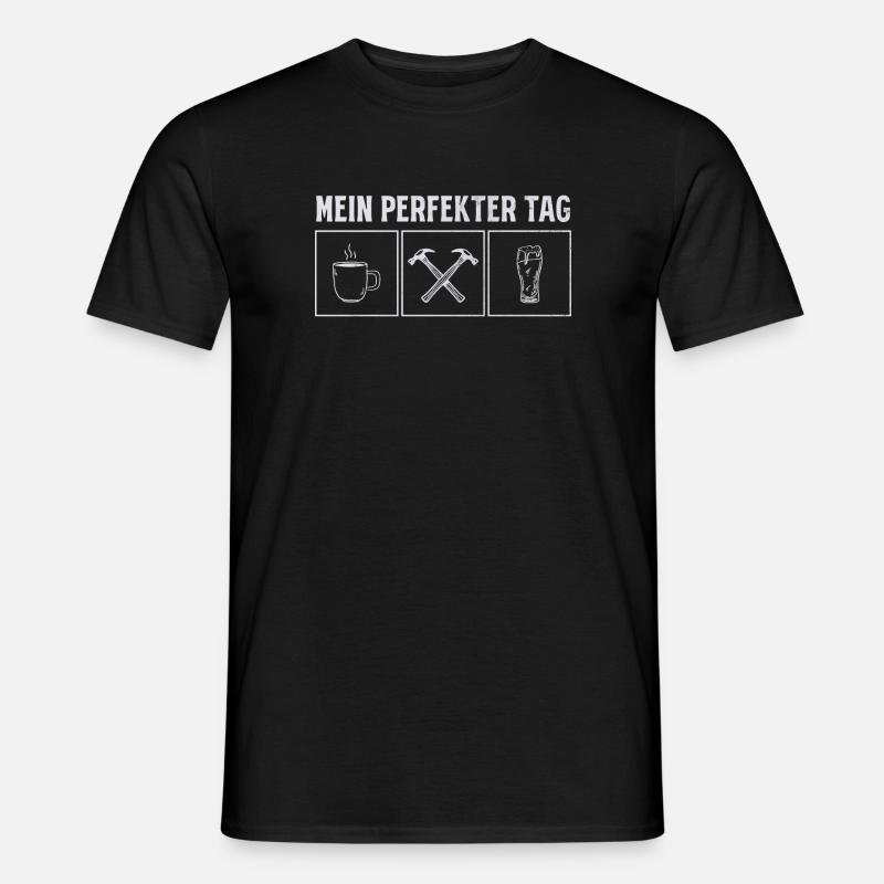 Krasser Dachdecker – Stolz & Leidenschaft - Männer T-Shirt - Schwarz