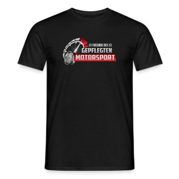 Freunde des gepflegten Motorsport - Männer T-Shirt - Schwarz - Vorne - AI Model Male 178 light (178cm)