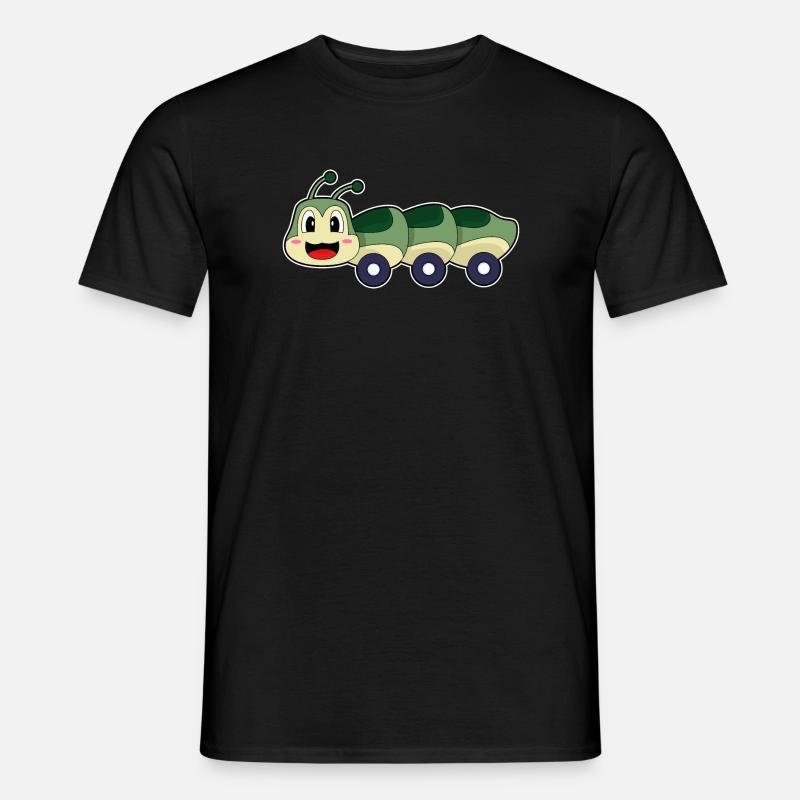 Raupe Auto - Männer T-Shirt - Schwarz