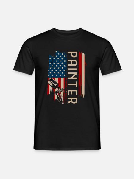 Painting - Men's T-Shirt - black