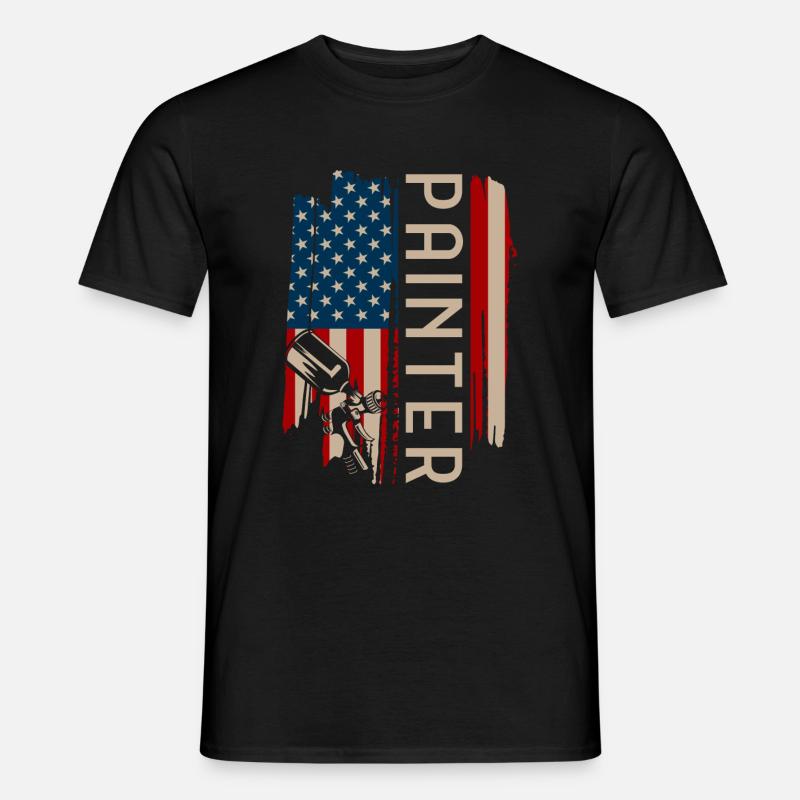 Malerei - Männer T-Shirt - Schwarz