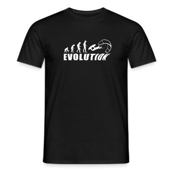 EVOLUTION KITESURF Meer Urlaub Geschenk - Männer T-Shirt - Schwarz - Vorne - AI Model Male 178 light (178cm)