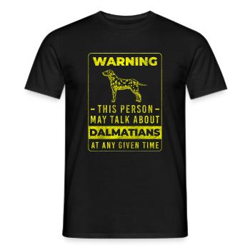 Dog breeds paw points animal love - Men's T-Shirt - black - Front - AI Model Male 178 light (178cm)