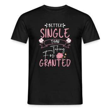 Solo Relationship Bachelorette Freedom - Men's T-Shirt - black - Front - AI Model Male 178 light (178cm)