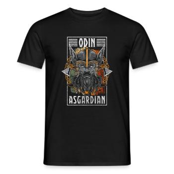 Odin Valhalla Thunder German - Men's T-Shirt - black - Front - AI Model Male 178 light (178cm)