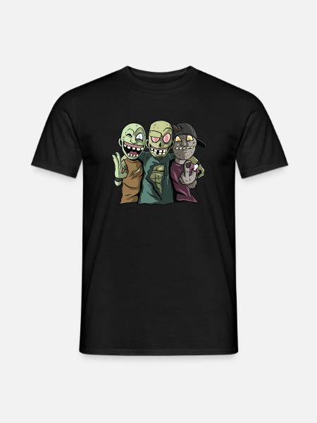 Zombies Halloween - Men's T-Shirt - black