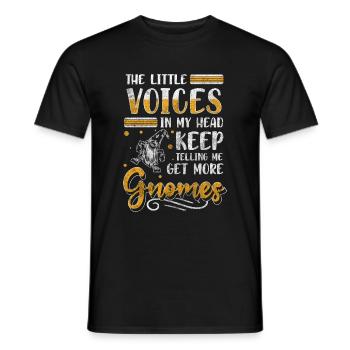 Dwarf Garden - Men's T-Shirt - black - Front - AI Model Male 178 light (178cm)
