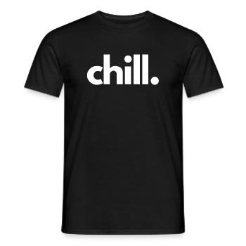 Chill Minimal Relax Mental Health Shirt - Men's T-Shirt - black - Front - AI Model Male 178 light (178cm)