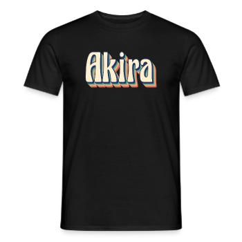 Akira t-shirt rétro vintage t-shirt idée cadeau - T-shirt homme - noir - Devant - AI Model Male 178 light (178cm)