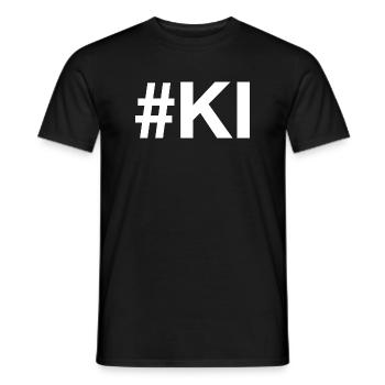 IA Intelligence artificielle - T-shirt homme - noir - Devant - AI Model Male 178 light (178cm)