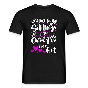 Amour fraternel, enfants, amour, cohésion - T-shirt homme - noir - Devant - AI Model Male 178 light (178cm)