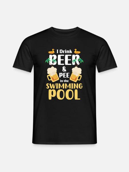 Swimming Pool Summer Recreation - Men's T-Shirt - black