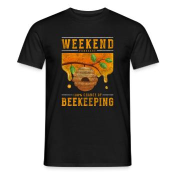 Bienenzüchter Honigwabe Insekt Imkerei - Männer T-Shirt - Schwarz - Vorne - AI Model Male 178 light (178cm)