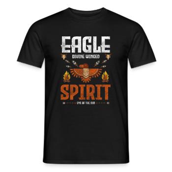Ureinwohner Federschmuck - Männer T-Shirt - Schwarz - Vorne - AI Model Male 178 light (178cm)