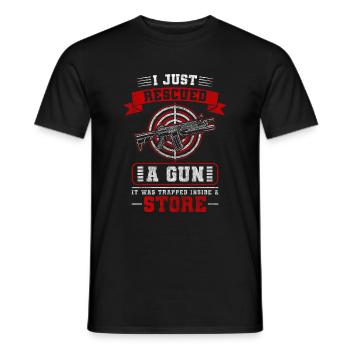 Schützenverein Gewehr Jagen Schützenkönig - Männer T-Shirt - Schwarz - Vorne - AI Model Male 178 light (178cm)
