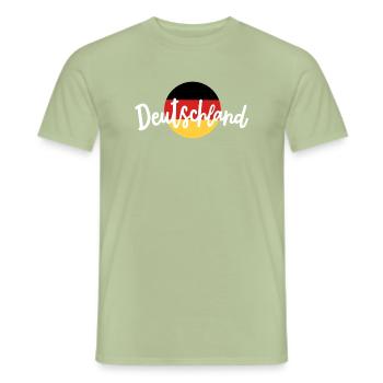 Deutschland deutsche Flagge - Männer T-Shirt - Sage - Vorne - AI Model Male 178 light (178cm)