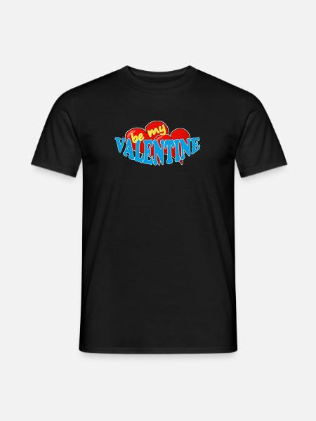 VALENTINE - Männer T-Shirt - Schwarz