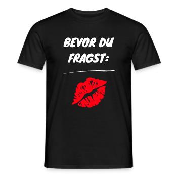 Flirt- Shirt für Party Fans und Singles. - Männer T-Shirt - Schwarz - Vorne - AI Model Male 178 light (178cm)