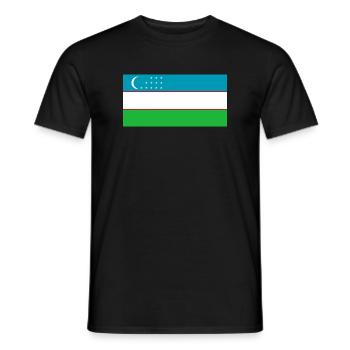 Uzbekistan - Men's T-Shirt - black - Front - AI Model Male 178 light (178cm)
