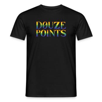 Douze Points Eurovision Song Contest - Männer T-Shirt - Schwarz - Vorne - AI Model Male 178 light (178cm)