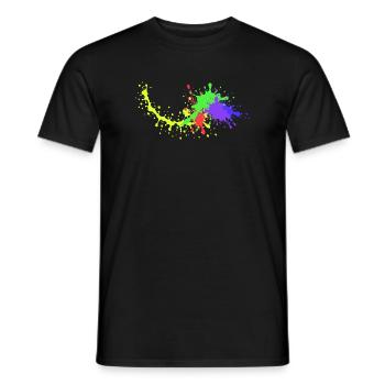 Conception de fête colorée Underground - T-shirt homme - noir - Devant - AI Model Male 178 light (178cm)