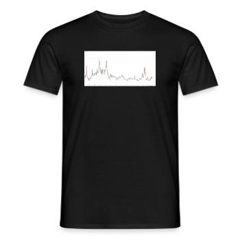 T-shirt graphique « Share The Gains » - T-shirt homme - noir - Devant - AI Model Male 178 light (178cm)