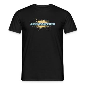 Intervenant jeunesse - T-shirt homme - noir - Devant - AI Model Male 178 light (178cm)
