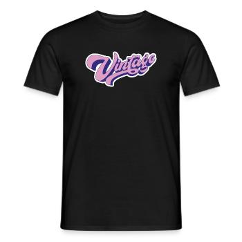 Vintage Rose - T-shirt homme - noir - Devant - AI Model Male 178 light (178cm)