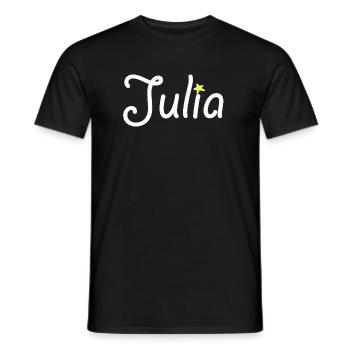 Julia - T-shirt homme - noir - Devant - AI Model Male 178 light (178cm)
