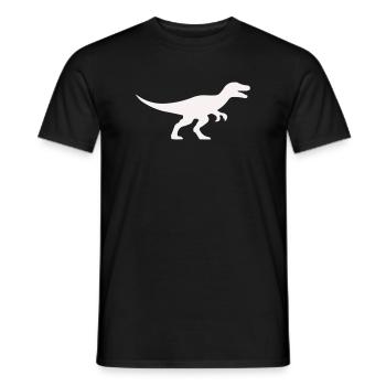 Raptor T Rex Silhouette - T-shirt homme - noir - Devant - AI Model Male 178 light (178cm)