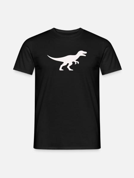 Raptor T Rex Silhouette - Men's T-Shirt - black