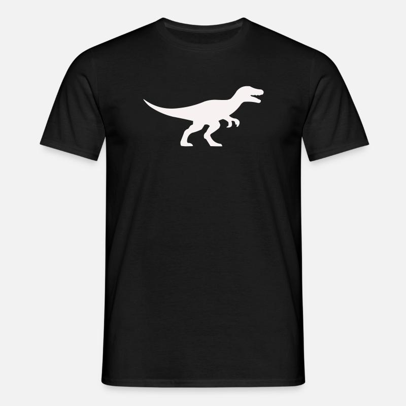 Raptor T Rex Silhouette - T-shirt til herrer - sort