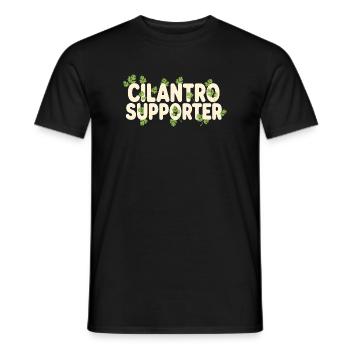 Koriander-Fan | Kräuter Küche Garten Humor - Männer T-Shirt - Schwarz - Vorne - AI Model Male 178 light (178cm)