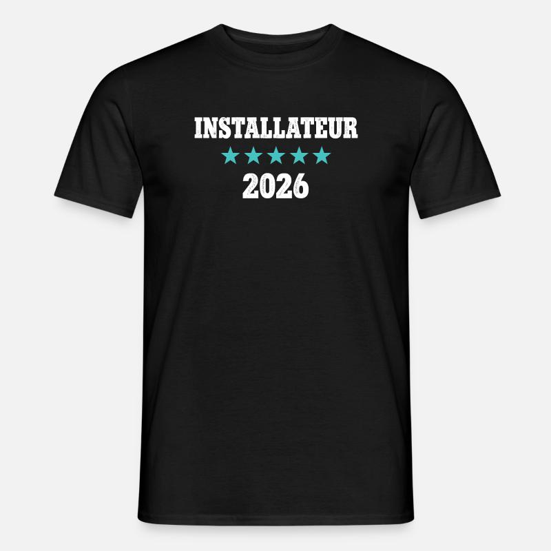 Installer 2026 Apprenticeship Examination Master Trainee - Men’s T-shirt - black