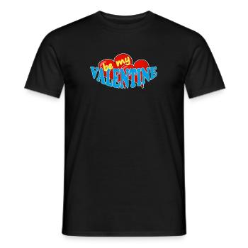 VALENTINE - Männer T-Shirt - Schwarz - Vorne - AI Model Male 178 light (178cm)