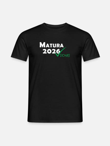 Matura 2026 Done - Men's T-Shirt - black