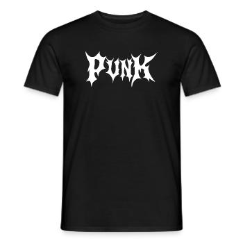 Punk-Gothic-Logo - Männer T-Shirt - Schwarz - Vorne - AI Model Male 178 light (178cm)