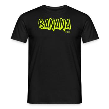 Banana - Men's T-Shirt - black - Front - AI Model Male 178 light (178cm)