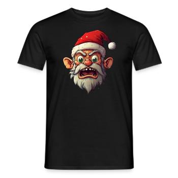 Ugly Santa Claus - Männer T-Shirt - Schwarz - Vorne - AI Model Male 178 light (178cm)
