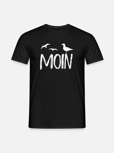 it is called Moin Moinzen Ahoi Seemann North German - Men's T-Shirt - black