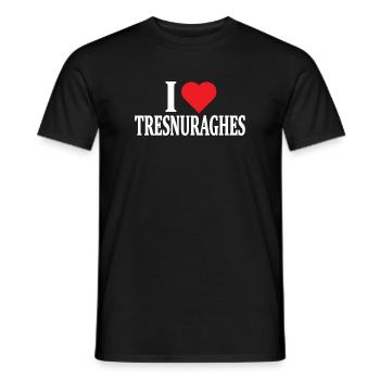 t-shirt J’adore Tresnuraghes t-shirt Sardaigne - T-shirt homme - noir - Devant - AI Model Male 178 light (178cm)