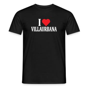 t-shirt Io amo Villaurbana t-shirt Sardaigne - T-shirt homme - noir - Devant - AI Model Male 178 light (178cm)